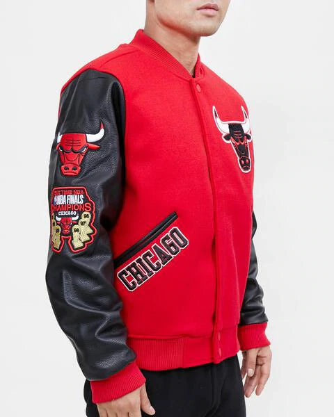 Pro Standard Nba Chicago Bulls Logo Varsity Jacket