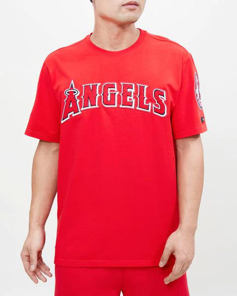 Pro Standard Los Angeles Angels Crop Tee - Red - Medium