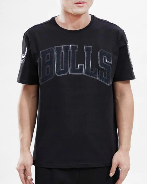 T-Shirt New Era Outline Logo NBA Chicago Bulls - White/Black - men