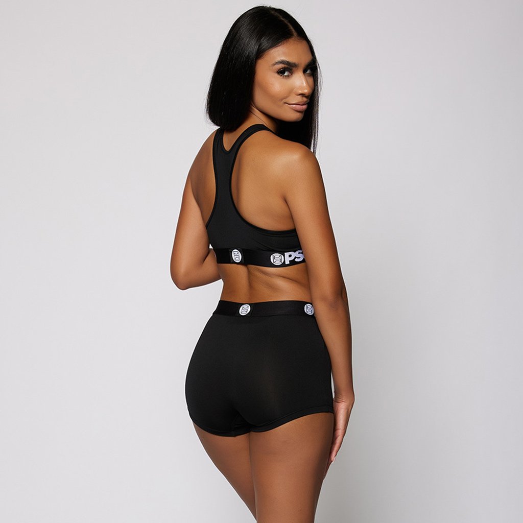 Premium Photo  Black woman underwear shorts on hips. girl's