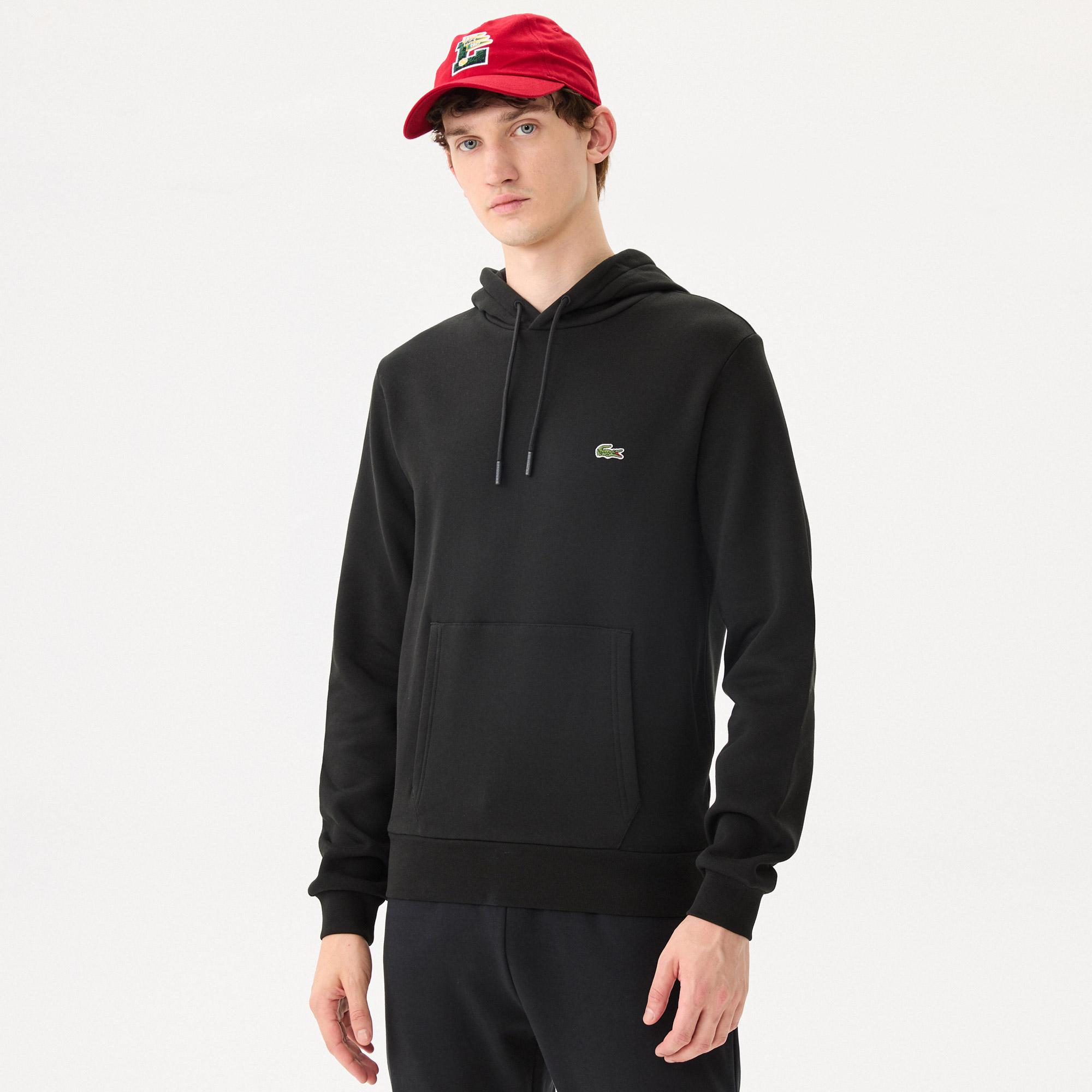Lacoste Organic Cotton Hooded Black | Chicago City Sports