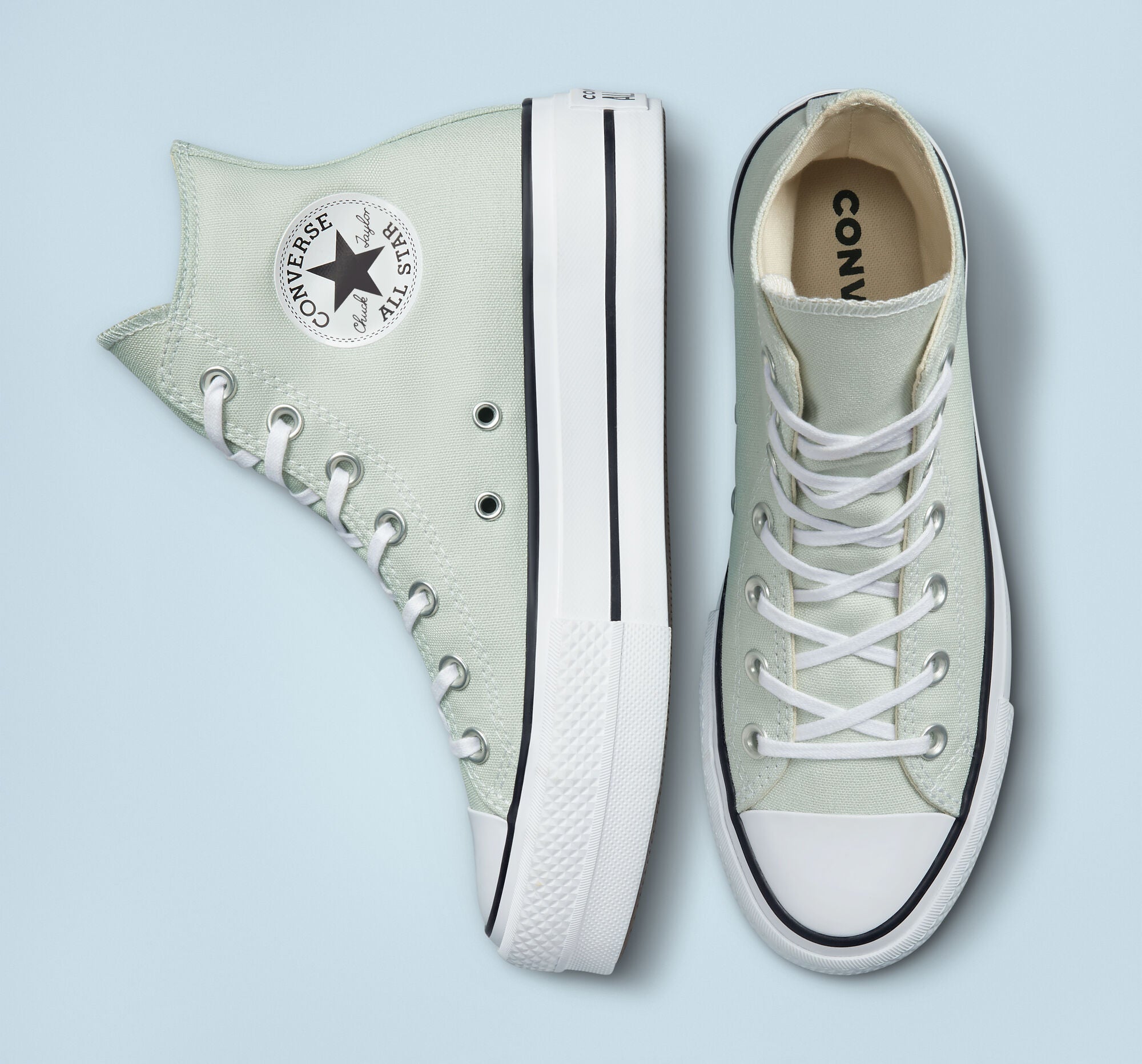 Women's Converse Chuck Taylor All Star Lift Platform Shoes Light Silver