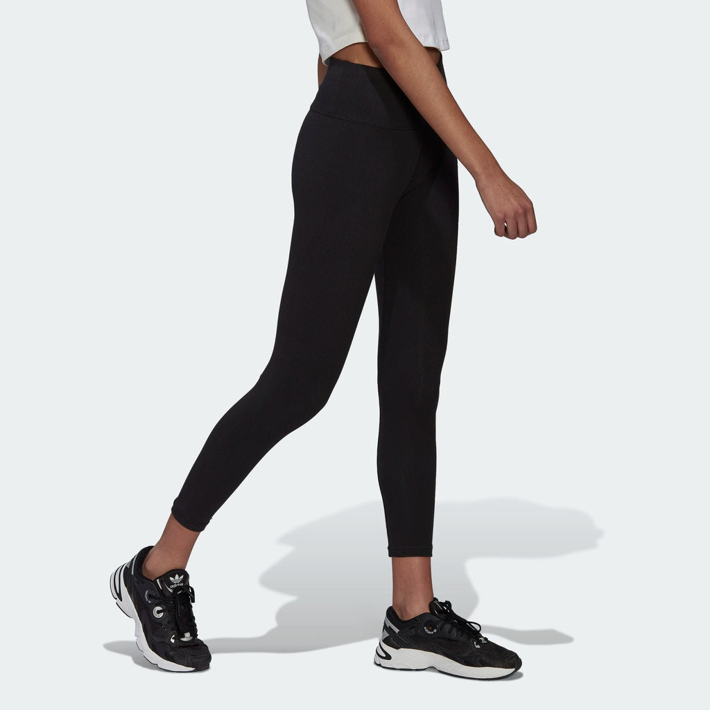 Women's adidas Originals Adicolor Essentials+ Ribbed 7/8 Leggings Black
