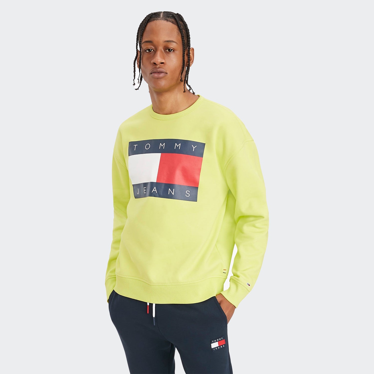 Hilfiger Flag Sweatshirt Lime | City Sports