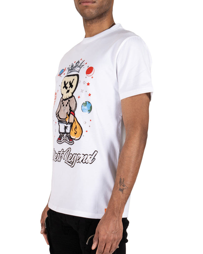 Men's Two Mill Twenty "Street Legend" Graphic T-Shirt White