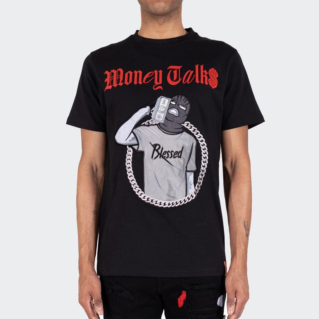Men's Two Mill Twenty "Money Talks" Graphic T-Shirt Black