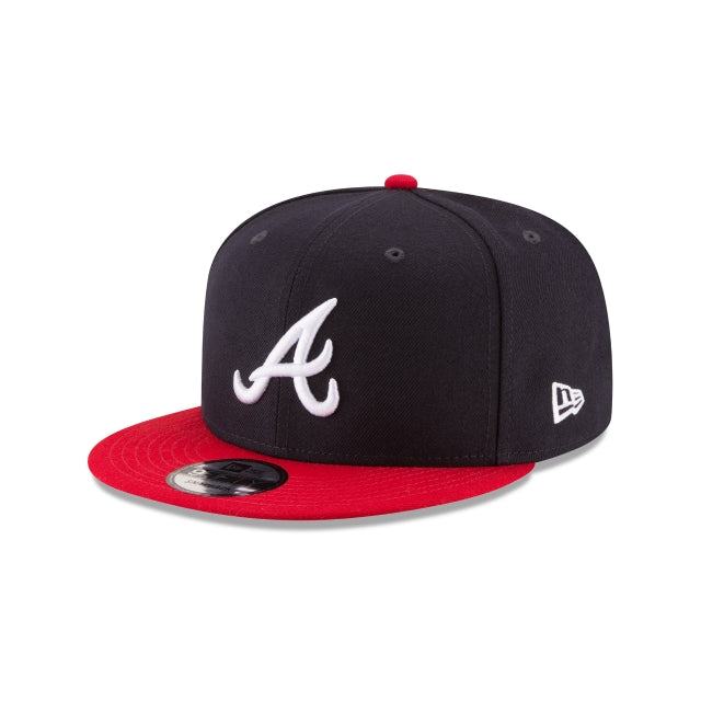 New Era Atlanta Braves Black/Peach 9FIFTY Snapback Hat