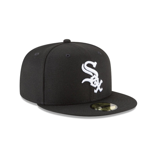 Kids New Era White Sox B&W 59FIFTY Fitted Cap