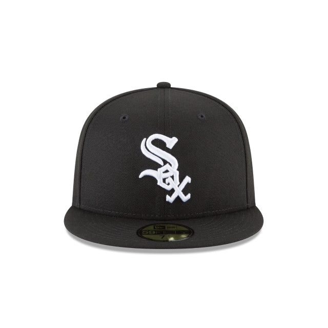 Kids New Era White Sox B&W 59FIFTY Fitted Cap