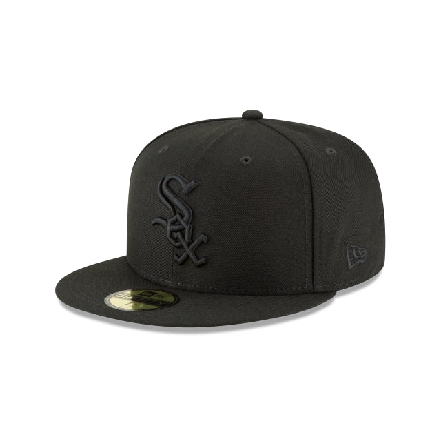 CHICAGO WHITE SOX BLACKOUT CLASSIC NEW ERA 59FIFTY FITTED HAT CAP -  ShopperBoard