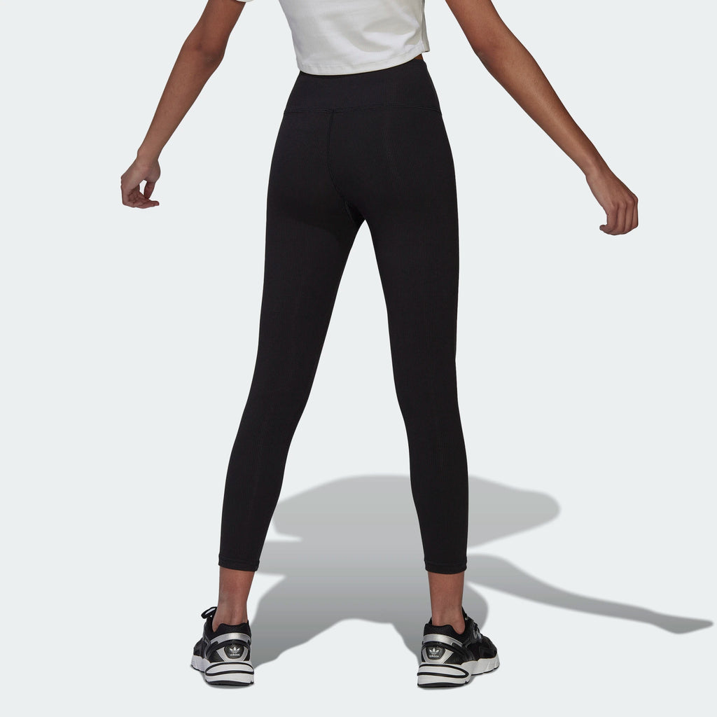 Women's adidas Originals Adicolor Essentials+ Ribbed 7/8 Leggings Black