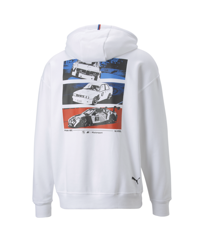 Men s PUMA BMW M Motorsport Graphic Hoodie White Chicago City Sports