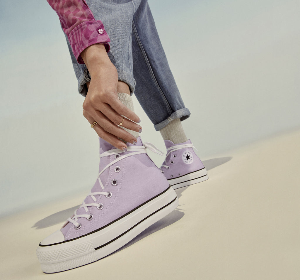 Women's Converse Chuck Taylor All Star Lift Platform Shoes Pale Amethyst