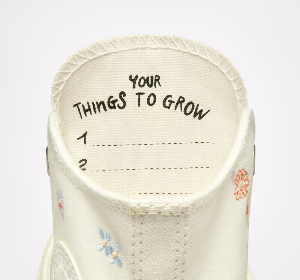 Women's Converse Chuck Taylor All Star Lift Platform Embroidered Floral Shoes
