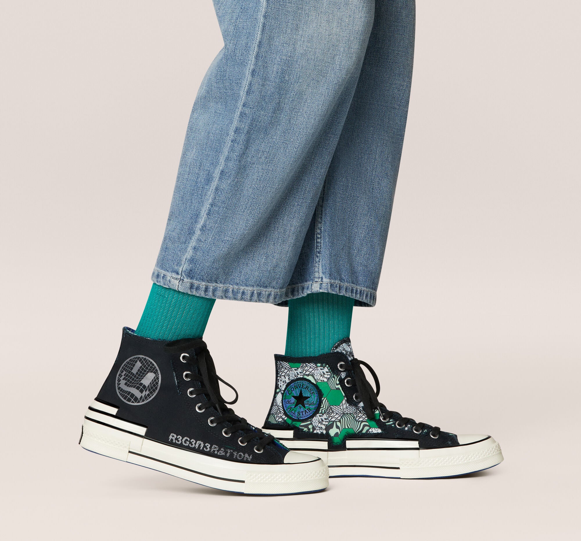 Men's Converse Chuck 70 Hacked Heel Tear Away Black