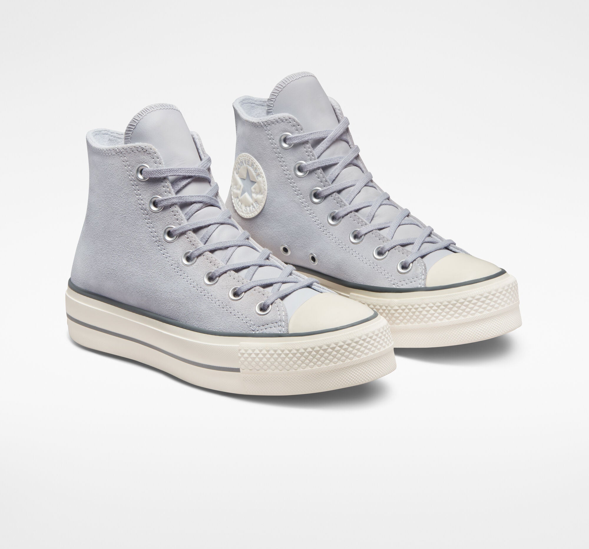 Women's Converse Chuck Taylor All Star Lift Platform Suede Gravel