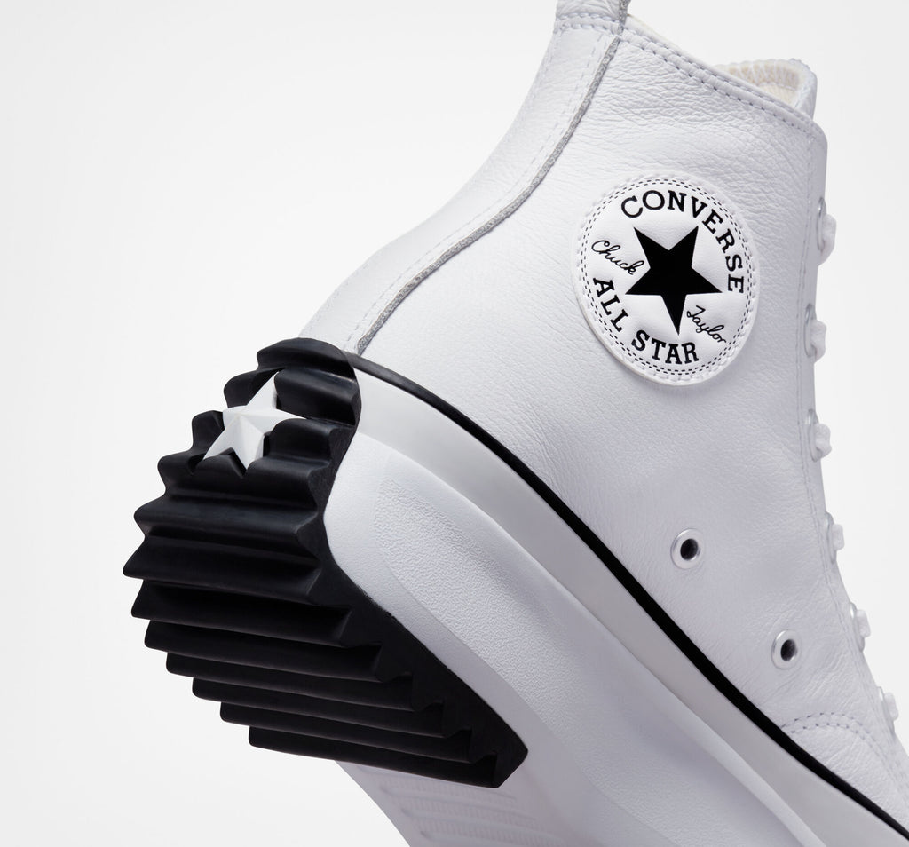 Unisex Converse Run Star Hike Platform Leather Shoes White