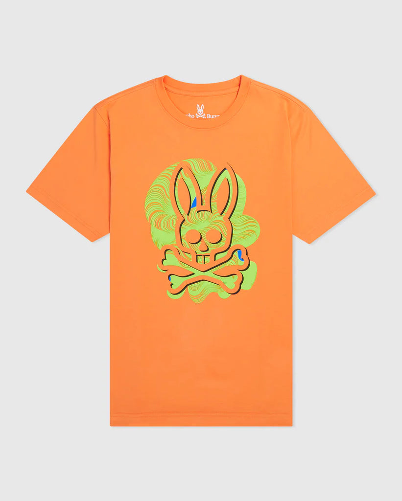 Men's Psycho Bunny Slaytor Graphic Tee Mojave Orange