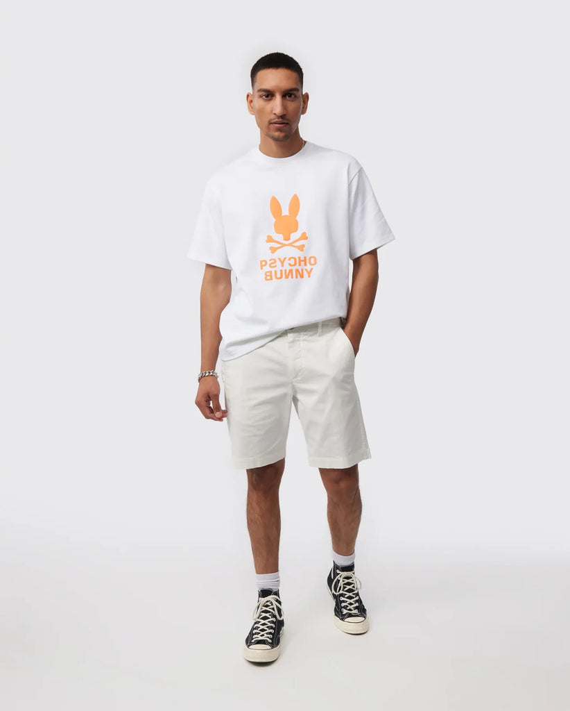 Men's Psycho Bunny Lloyds Relaxed Fit Graphic Tee White