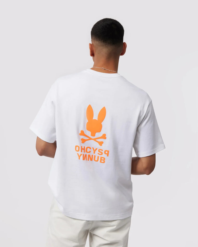 Men's Psycho Bunny Lloyds Relaxed Fit Graphic Tee White