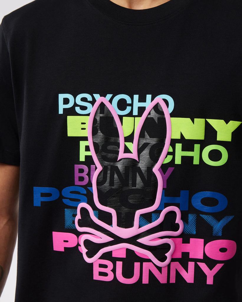 Men's Psycho Bunny Tyrian Graphic Tee Black