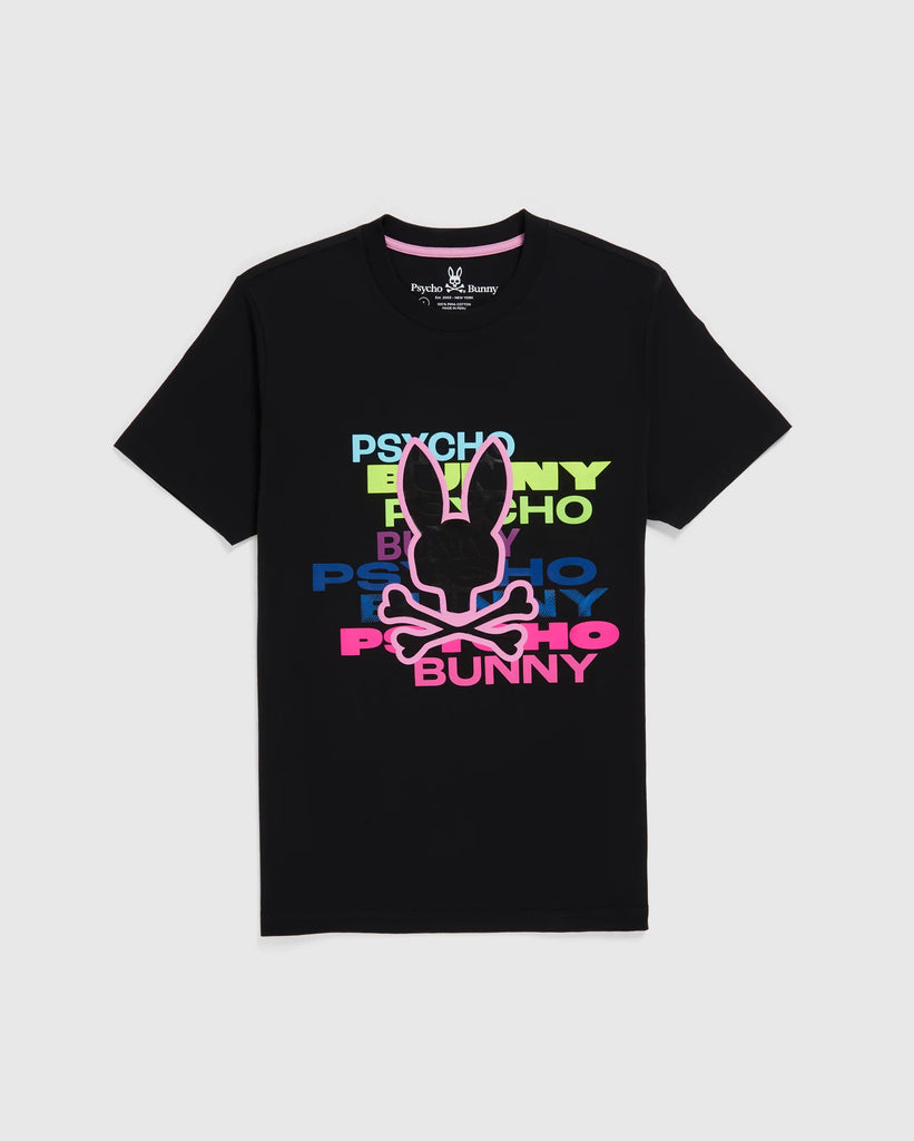 Men's Psycho Bunny Tyrian Graphic Tee Black