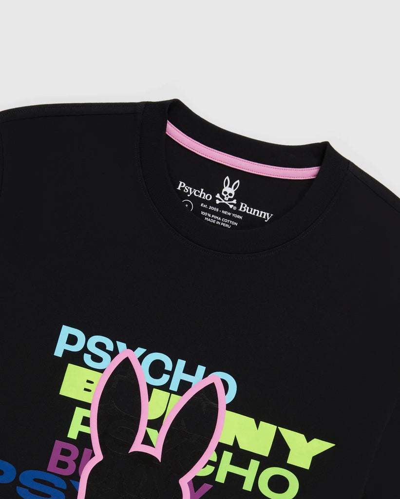 Men's Psycho Bunny Tyrian Graphic Tee Black