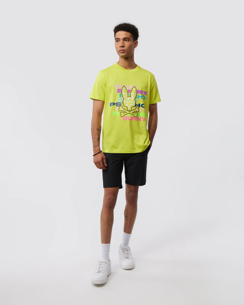 Men's Psycho Bunny Tyrian Graphic Tee Lime