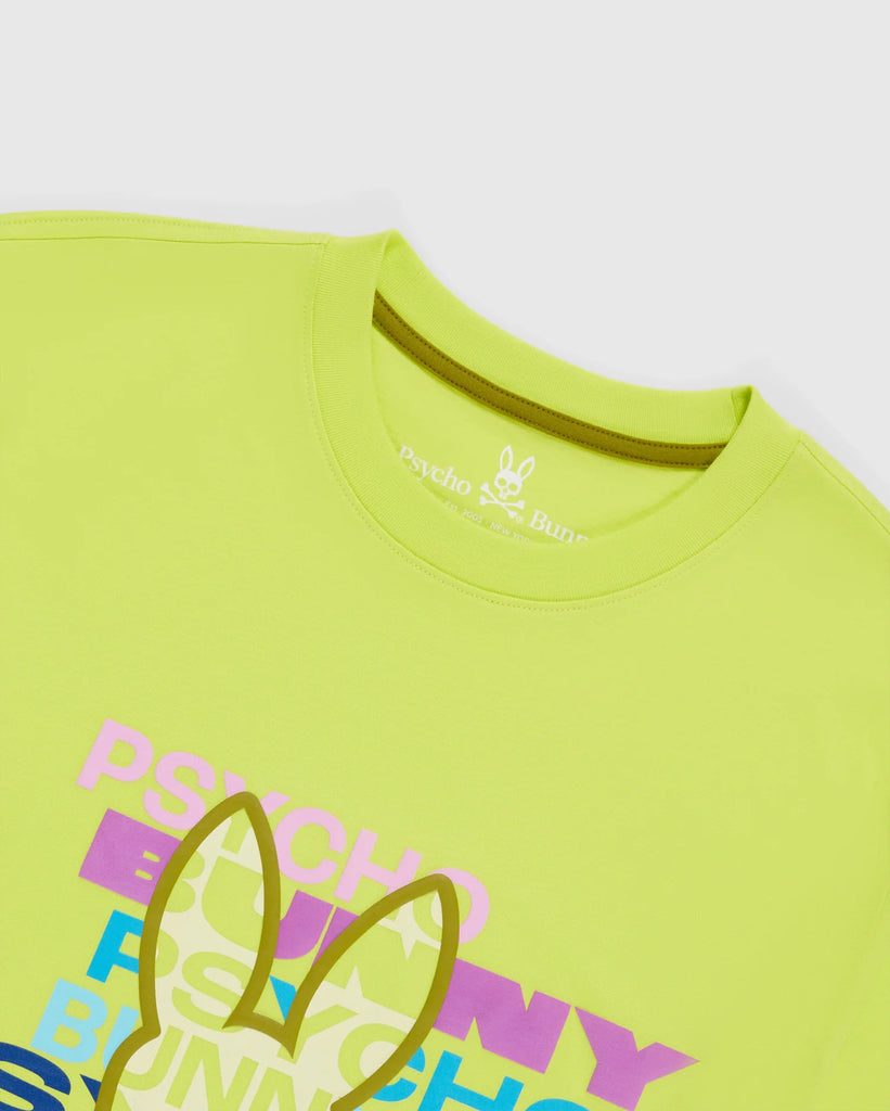Men's Psycho Bunny Tyrian Graphic Tee Lime