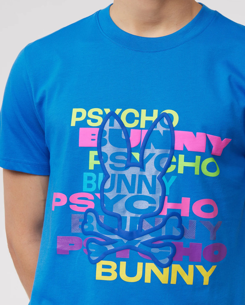 Men's Psycho Bunny Tyrian Graphic Tee Blue