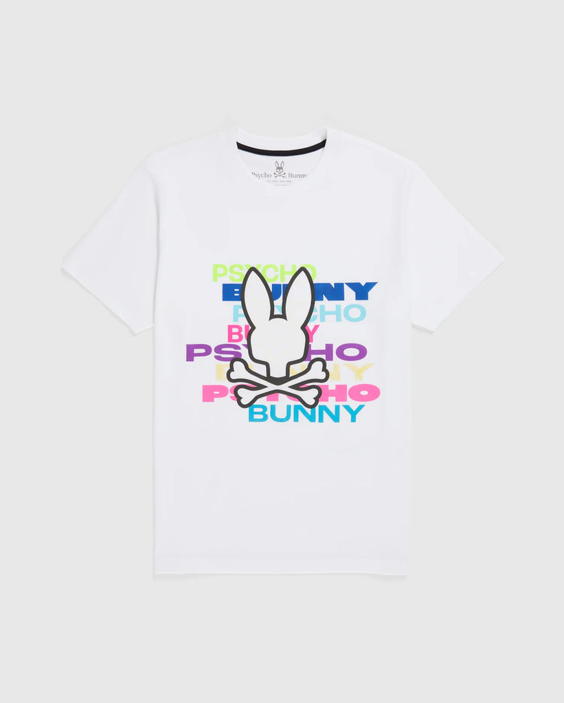 Men's Psycho Bunny Tyrian Graphic Tee White