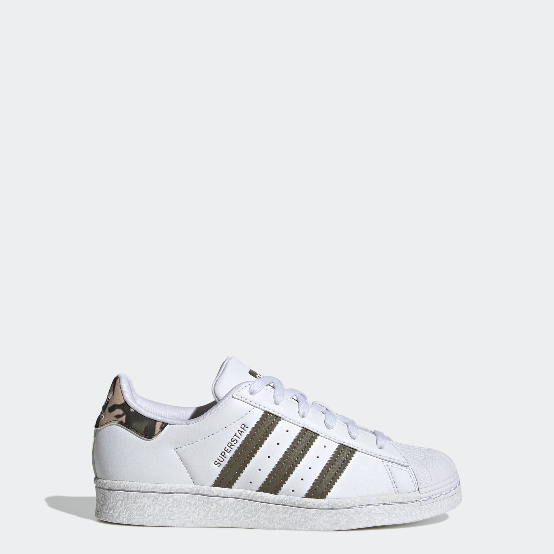 Kids adidas Superstar Shoes White / Camo HQ4287