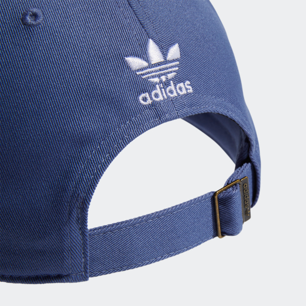 Men's adidas Strapback Hat Medium Blue EW7949 | Chicago City Sports | detailed rear view