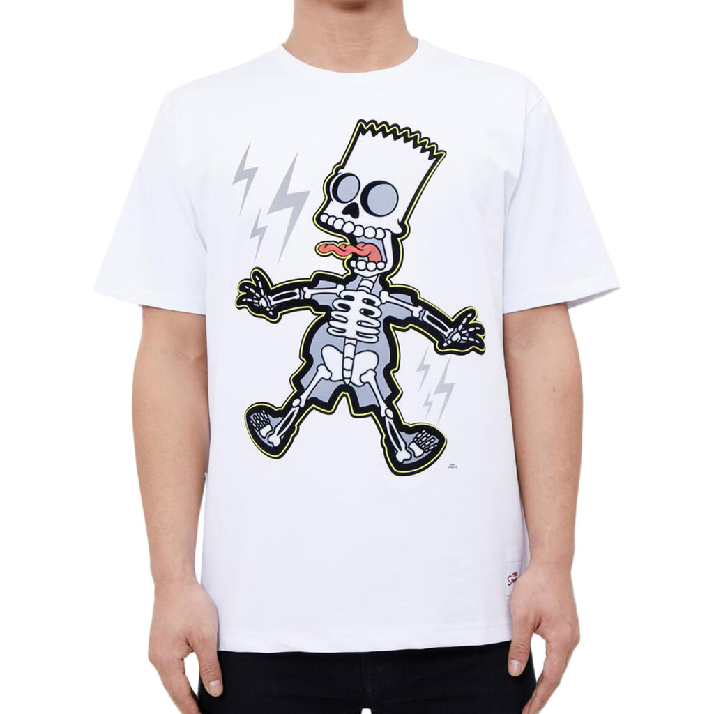Men's Freeze Max Electrocuted Bart T-Shirt White