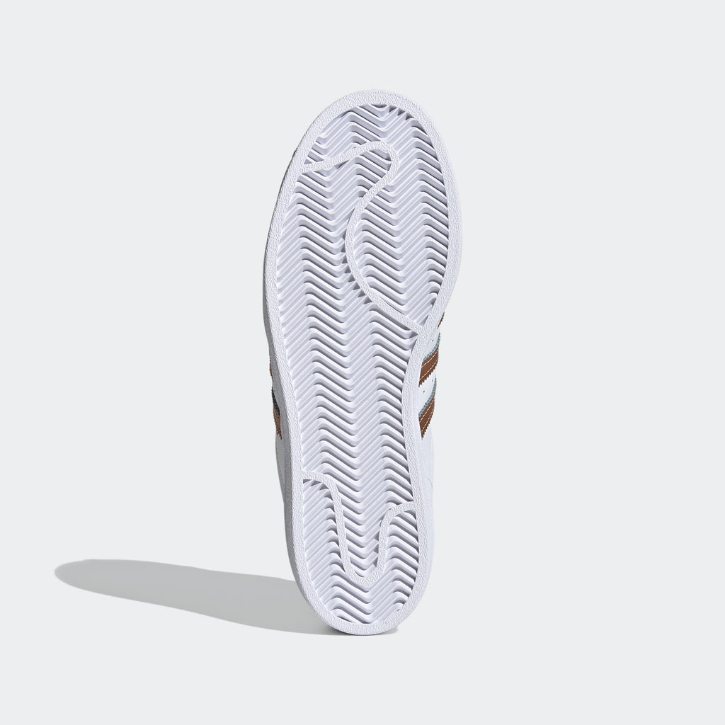 Women's adidas Originals Superstar Shoes White Copper