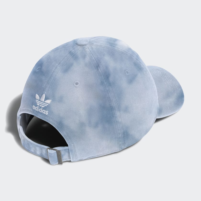 Men's adidas Originals Tie Dye Strapback Hat Blue