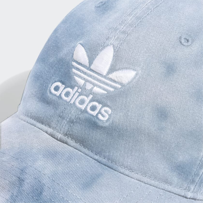 Men's adidas Originals Tie Dye Strapback Hat Blue