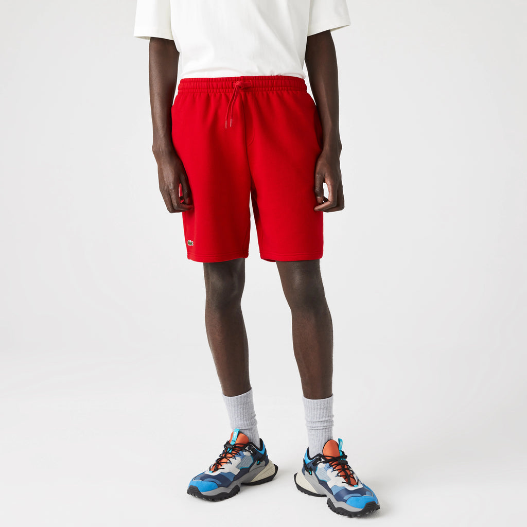 Men's Lacoste SPORT Tennis Fleece Shorts Red