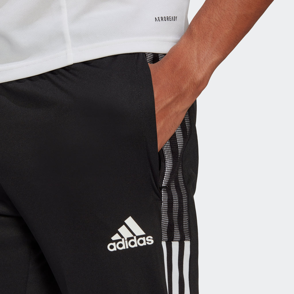 Men's adidas Soccer Tiro 21 3/4 Pants Black