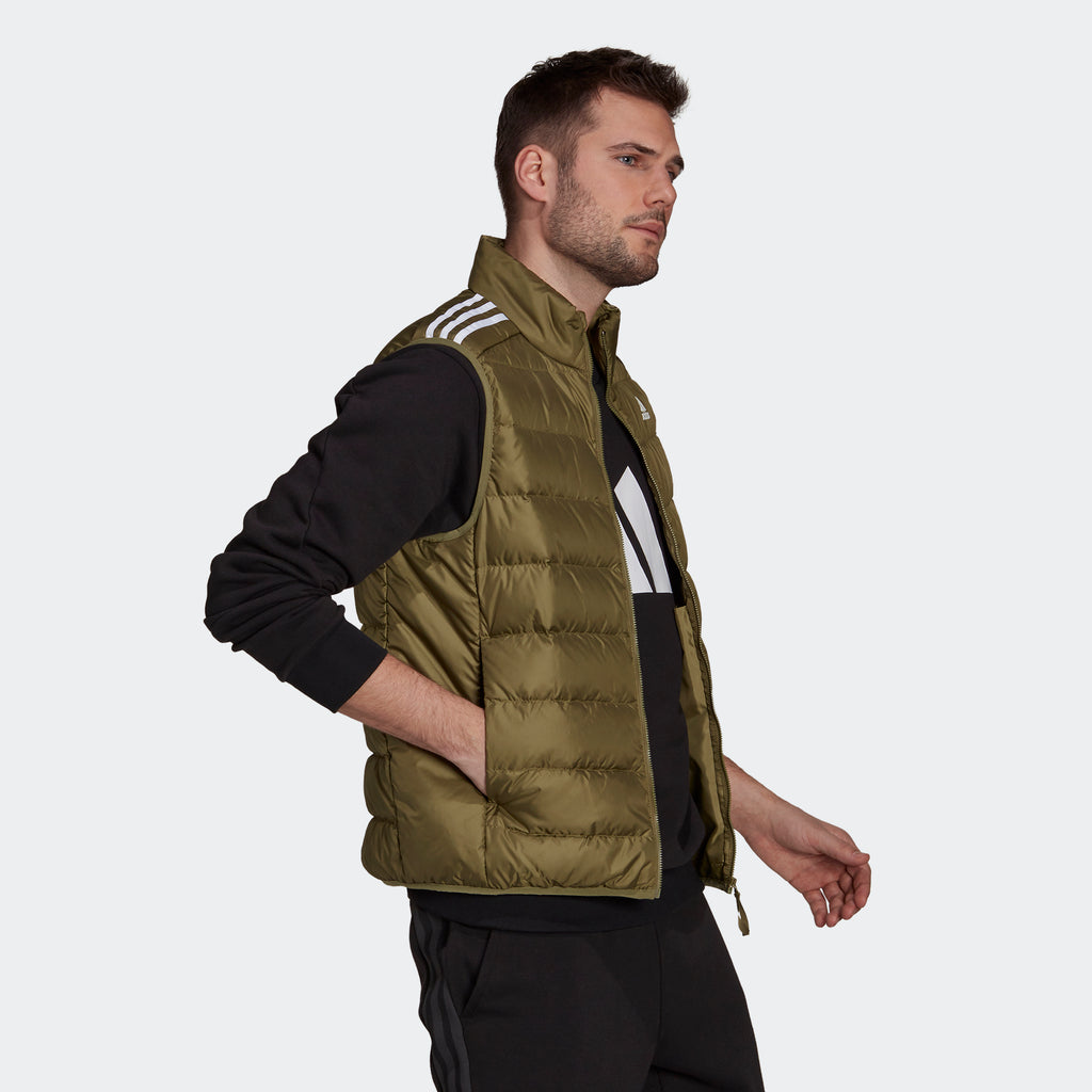 Men's adidas Hiking Essentials Light Down Vest Focus Olive