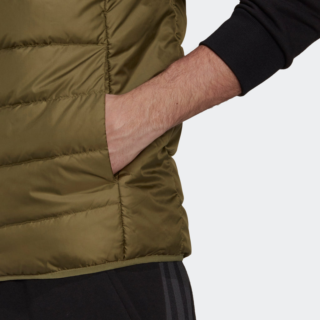 Men's adidas Hiking Essentials Light Down Vest Focus Olive