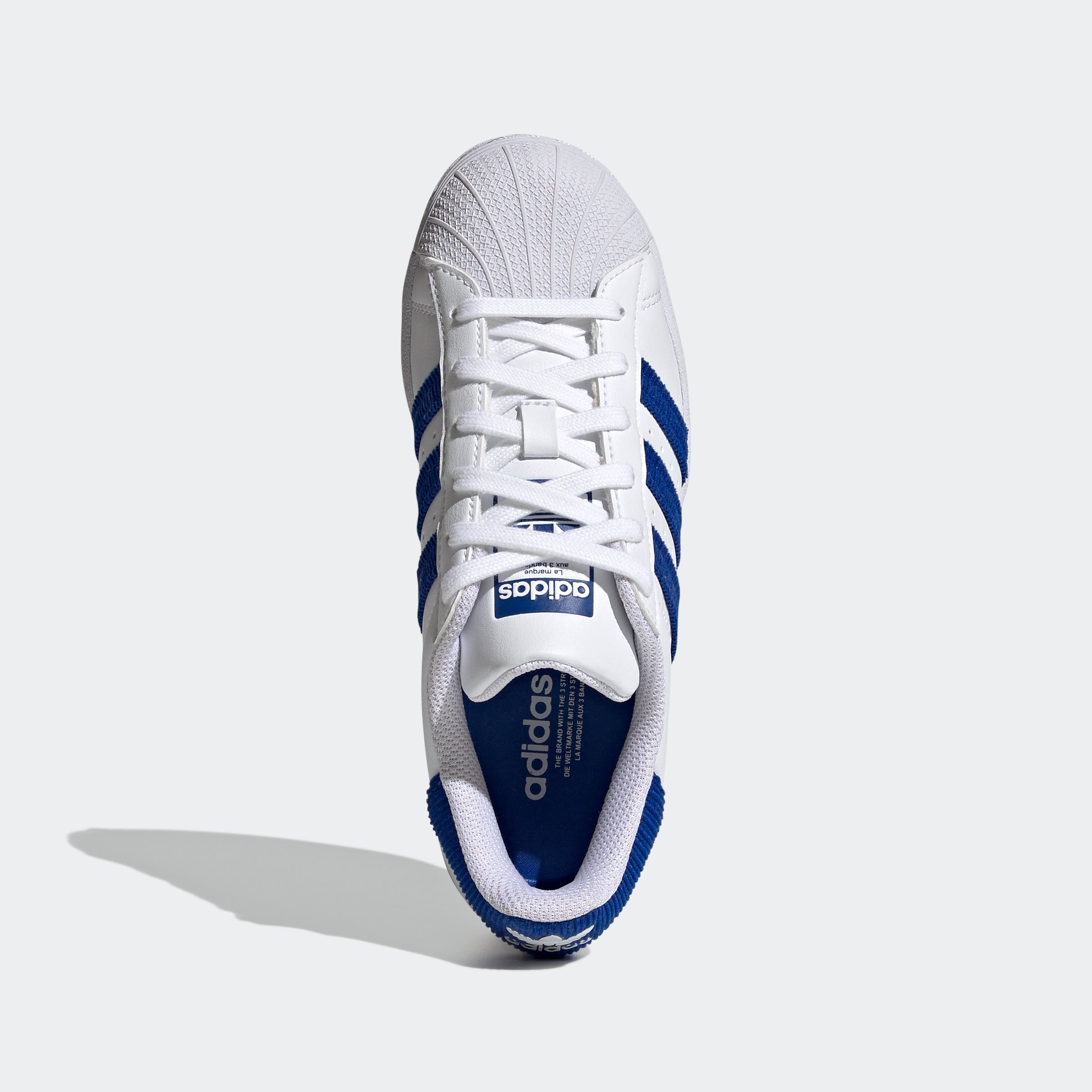 Superstar Shoes White Royal Blue | Chicago Sports