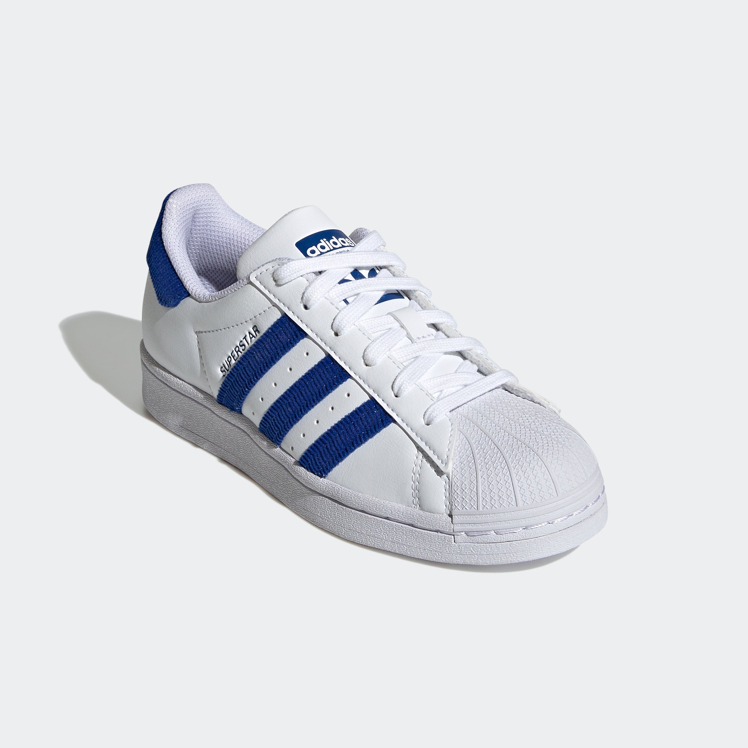Socialistisch Dosering Gouverneur Kids' adidas Superstar Shoes White Royal Blue | Chicago City Sports