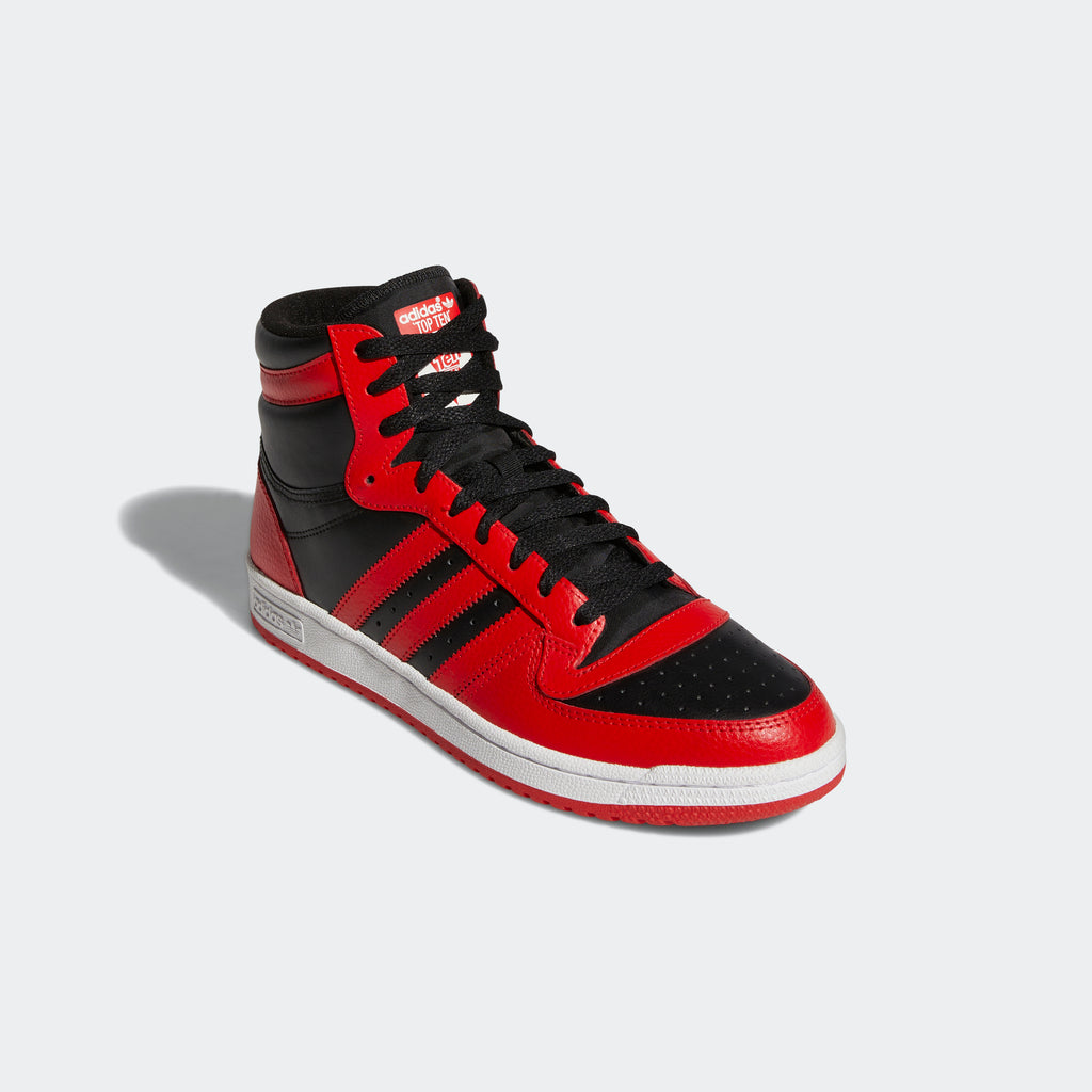 Men’s adidas Originals Top Ten Shoes Black Red