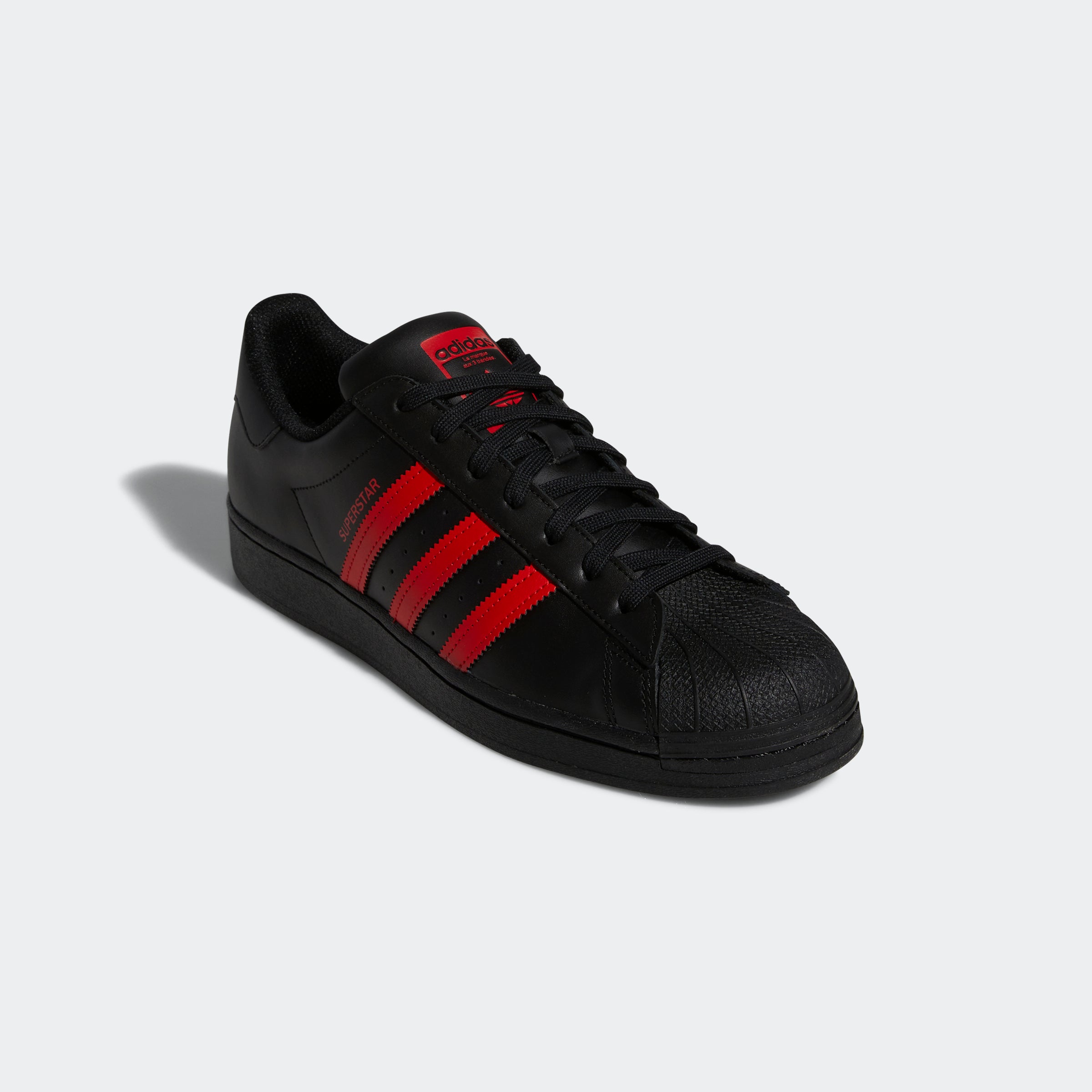 Adidas Originals Superstar Core Black Vivid Red GZ3739 Shelltoe Men's  Size 8