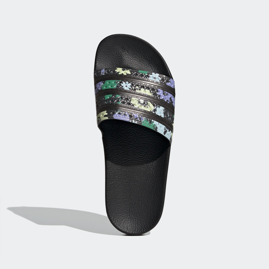 Women’s adidas Originals Adilette Slides Florals Black