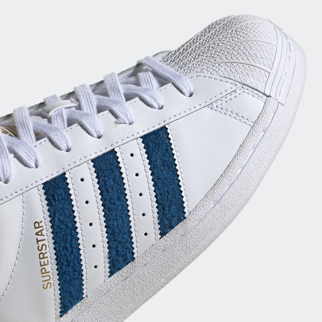Men's adidas Originals Superstar Shoes White Blue