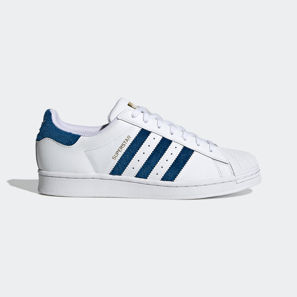 Men's adidas Originals Superstar Shoes White Blue