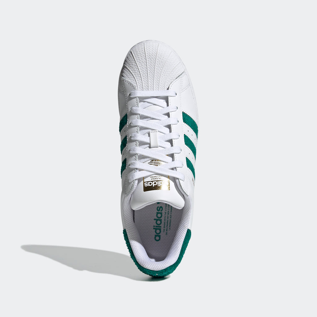 Men's adidas Originals Superstar Shoes White Green