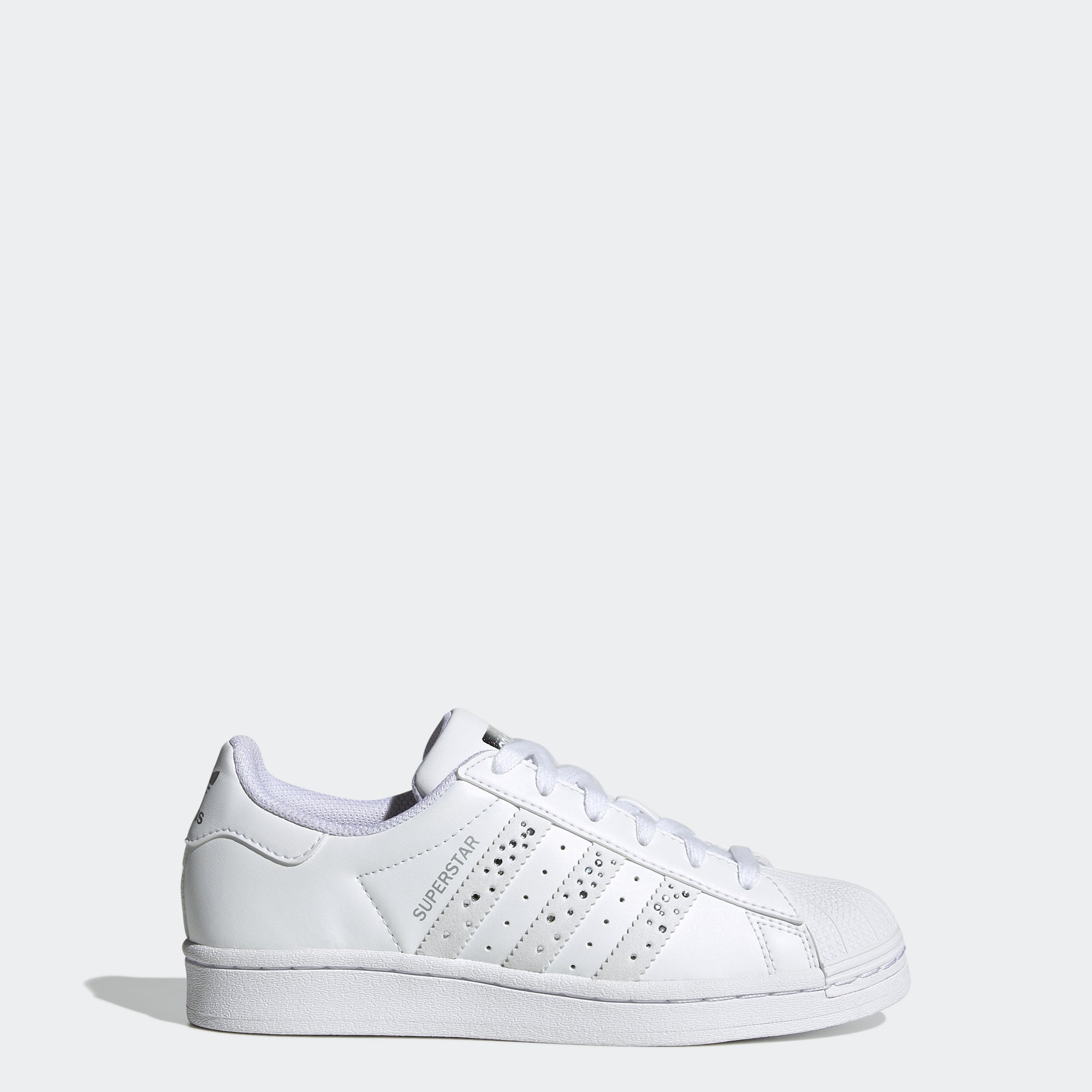 Kids’ adidas Originals Superstar Shoes White Shimmer